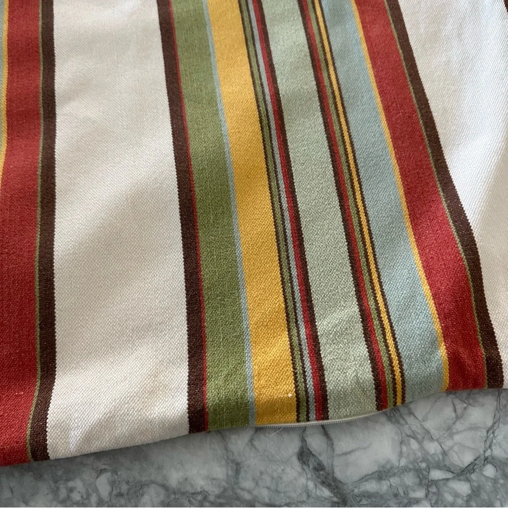 Pottery Barn Striped Pillow Cover - Picture 2 of 9
